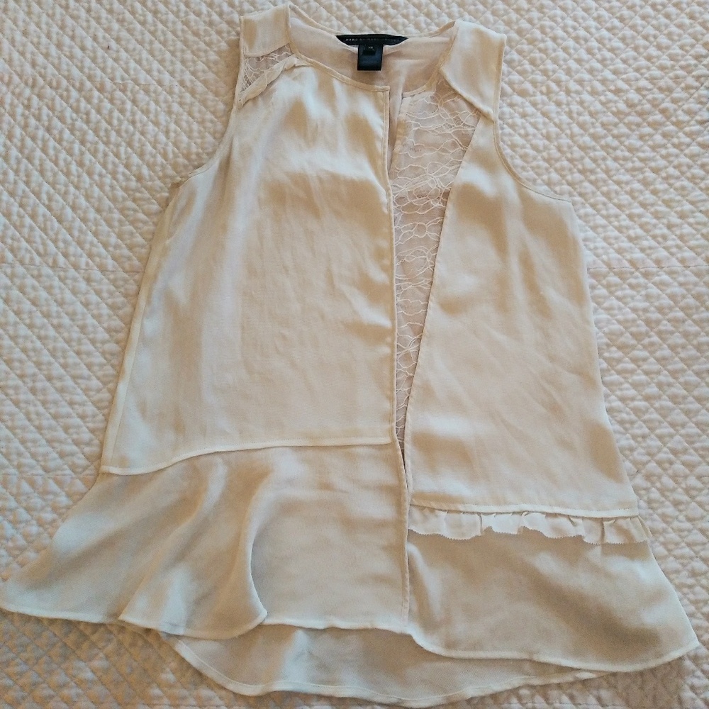Marc By Marc Jacobs - Woman's XS Ruffle Cream Top